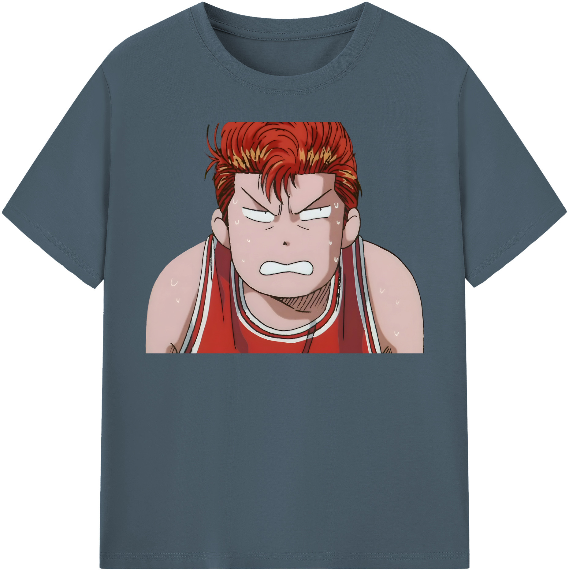 SLAM DUNK／スラムダンク 綿100％半袖Tシャツ（フロントプリント）
